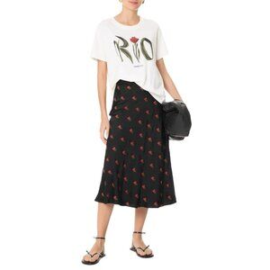 FARM Rio Floral Black Skirt